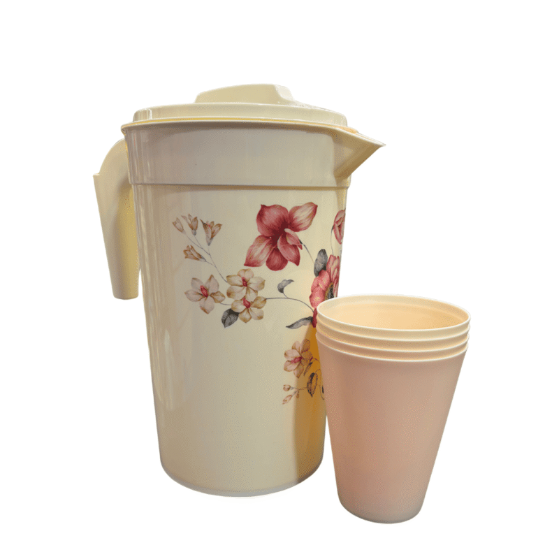 Jarra con vasos diseño