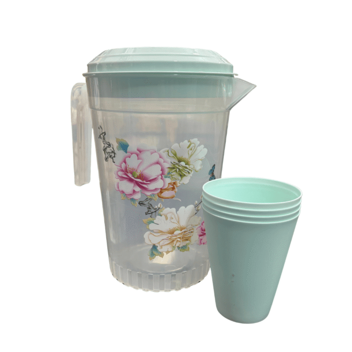 Jarra con 4 vasos