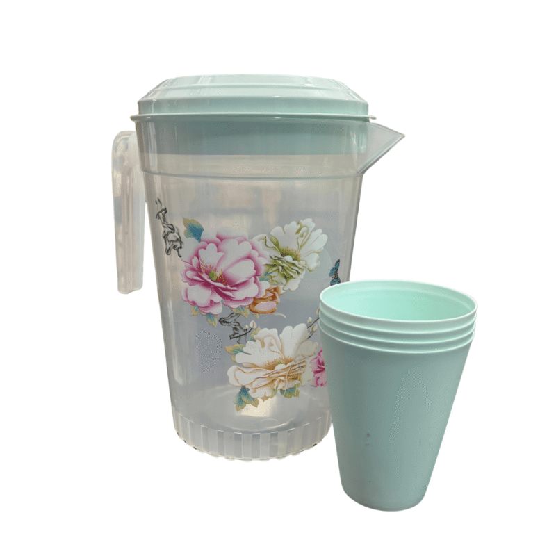 Jarra con 4 vasos