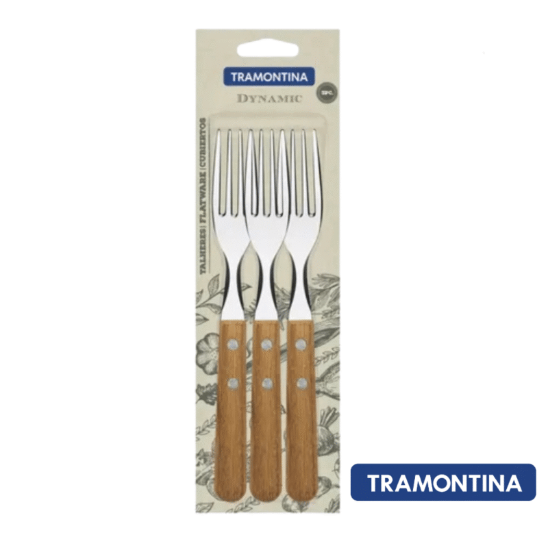 Set tenedores x3 madera