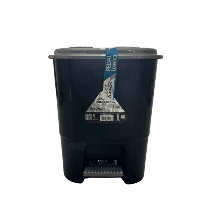Papelera pedal cuadrada 15L
