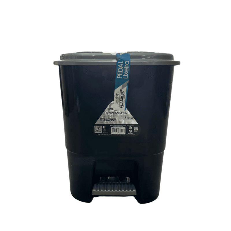 Papelera pedal cuadrada 15L