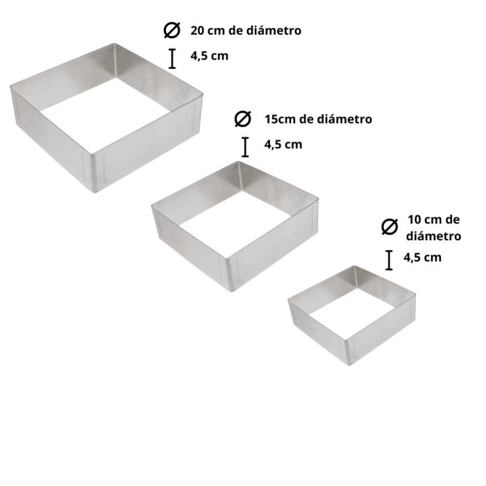 Molde para torta cuadrado.