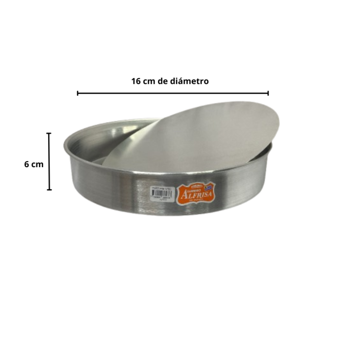 Tortera fondo móvil 16cm (baja)