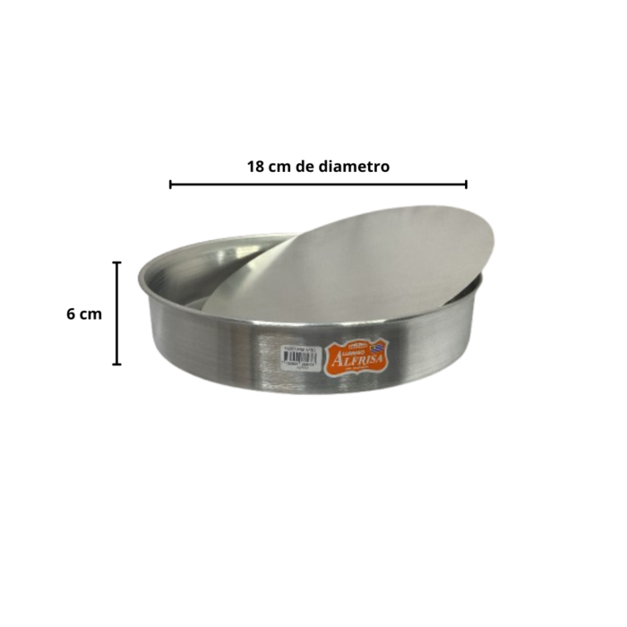 Tortera fondo móvil 18cm (baja)