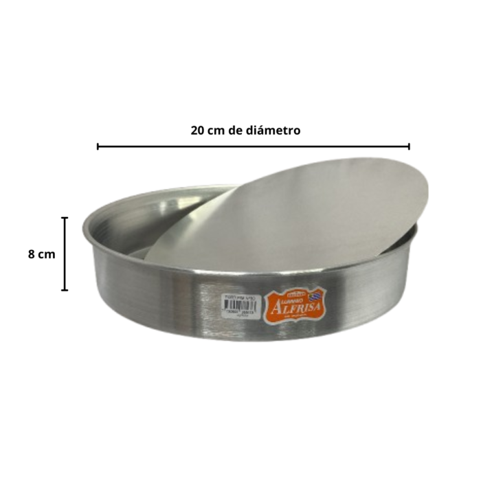 Tortera fondo móvil 20cm (alta)